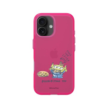 iPhone 16 Clear 粉漾桃 - 迪士尼-玩具總動員 Toy Story - 三眼怪披薩玩具