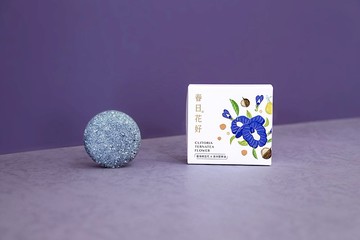 純粹髮餅。蝶豆花_乾燥、染燙受損髮適用_70g