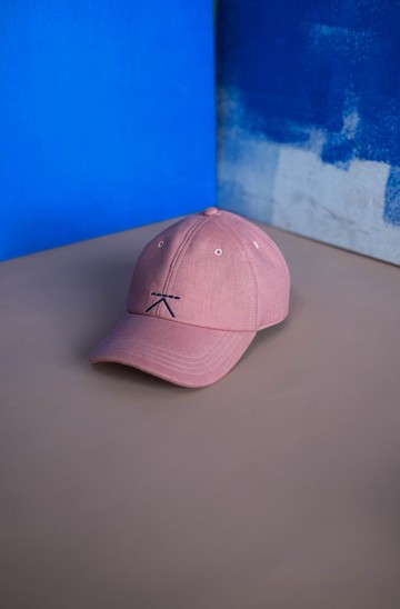Linen cap - Pink