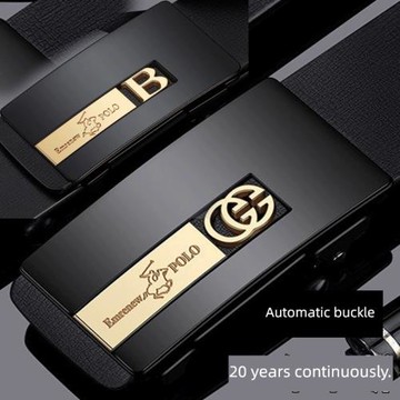 年輕人自動扣高檔3CM男士皮帶