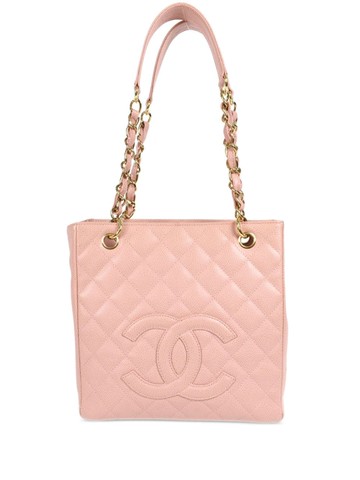 CHANEL Pre-Owned - 2003 Petite Shopping Tote bag - women - Caviar Leather - One Size - Pink