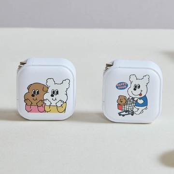 1107快樂購物趣GaN 45W Type-C雙孔充電頭