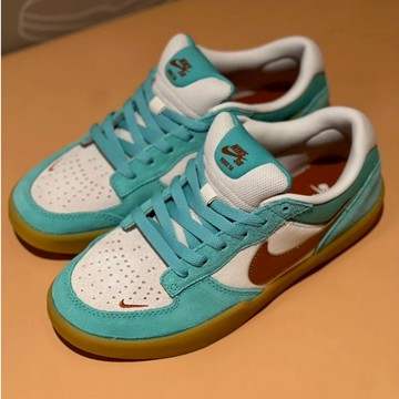 S.G Nike SB Force 58 DV5477-302 男 滑板鞋 運動 休閒 麂皮 基本款 舒適 綠 棕
