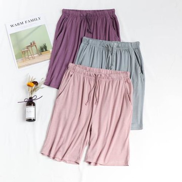 莫代爾短褲女士夏季五分褲薄款涼爽舒適家居褲沙灘褲可外穿半褲