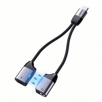 【福利品】綠聯 Type-C轉3.5mm+快充轉換器