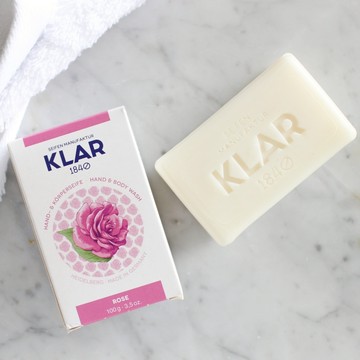 德國KLAR Seifen 植萃純淨潔膚皂 玫瑰