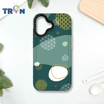 TRON IPHONE 16 日系和風圓點銅錢招財系列 MAGSAFE 磁吸 防摔 太空殼 透白 手機殼