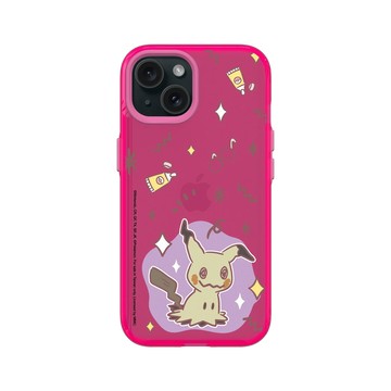 iPhone 15 Clear 粉漾桃 - 寶可夢 Pokemon - 暖色系列-謎擬Q