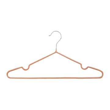 不銹鋼覆膜防滑衣架 Set 10個 衣架收納  1組