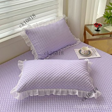 ✨可開發票#夏天冰豆豆冰絲枕套2025新款傢用一對裝枕芯套學生宿捨單衹整頭套#免運費