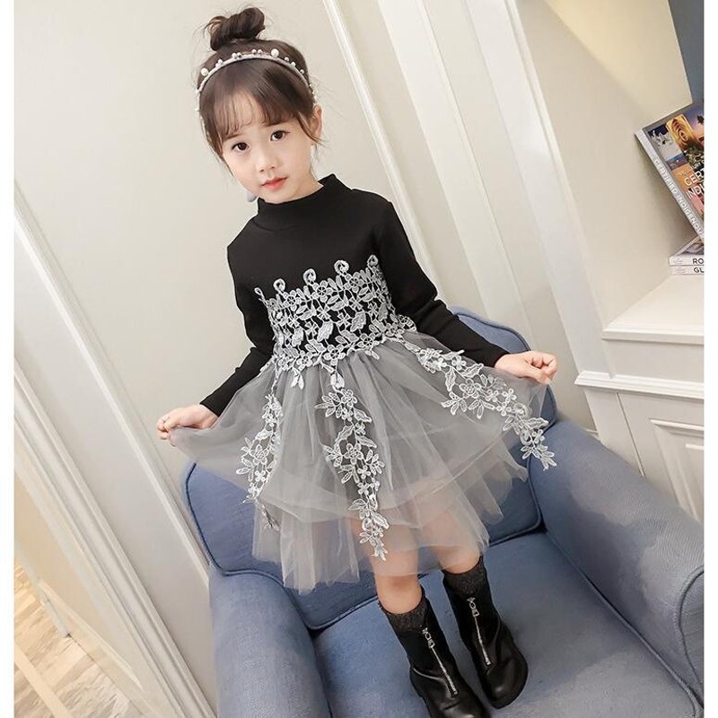 子どもドレス キッズワンピース ベビー 赤ちゃん 長袖 チュールスカート 黒ワンピ ピアノ 発表会 韓国子供服 卒園式 ふわふわ 結婚式 七五三 可愛い 通販 Lineポイント最大0 5 Get Lineショッピング