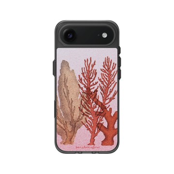 iPhone Air Clear (相機按鈕) 酷墨灰 - Sarah Mafféïs - 珊瑚