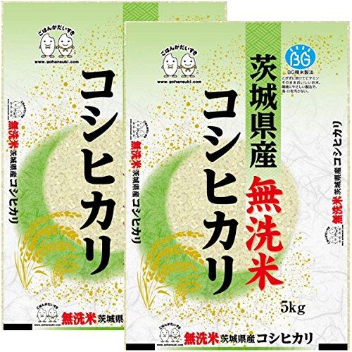 お米 BG無洗米 茨城県産コシヒカリ10kg（5kg×2） 令和3年産