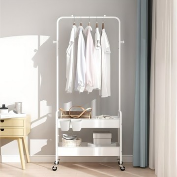21C Trend 雙層置物掛衣架  670 x 300 x 1590mm  白色