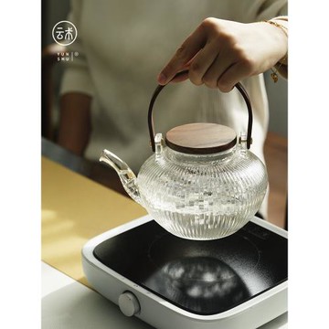 云術耐高溫加厚玻璃泡茶壺套裝家用可加熱電陶爐煮茶壺網紅煮茶器