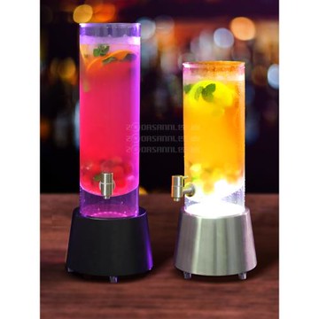 酒炮酒吧專用3升啤酒桶帶龍頭果汁可樂桶餐飲店扎啤容器發光酒炮