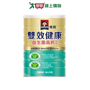 桂格雙效健康益生菌高鈣奶粉1500g【愛買】