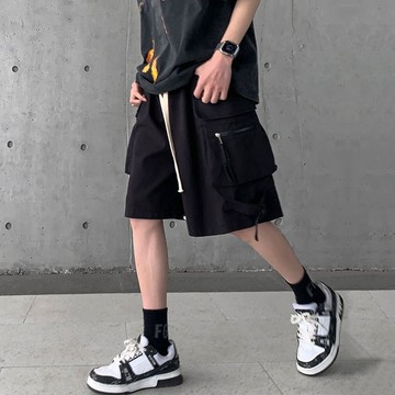 M-8XL 工裝短褲男 美式機能風短褲男 五分褲 大尺碼短褲 季薄款沖鋒褲直筒休閑運動短褲男女純色短褲 短褲男 工作短褲
