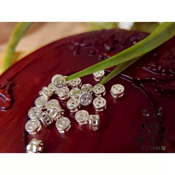 M38銅錢隔珠 串珠 散珠 穿搭手鍊配件 文藝飾品配件 文玩小物