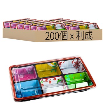 利成 高級日式餐盒 TSR-90-60-6  50個  4包