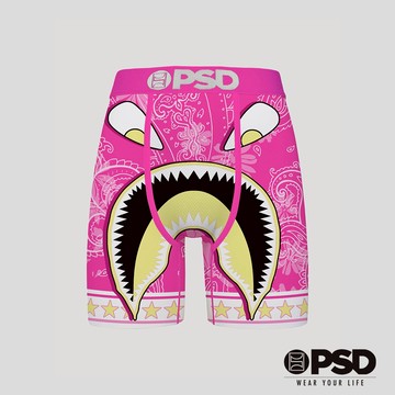 【PSD Underwear 官方旗艦店】 WARFACE- 平口四角褲-星際力量-粉色