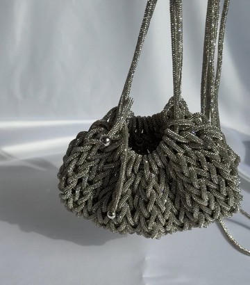 Élan 雙面迷你手拿包・手工編織的閃耀優雅