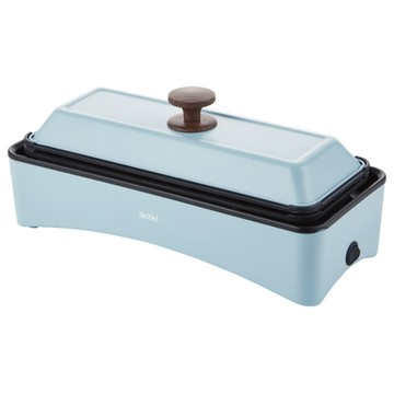 ikiiki伊崎家電丸樂煮藝電烤盤/章魚燒機-湖水藍IK-MC3602湖水藍