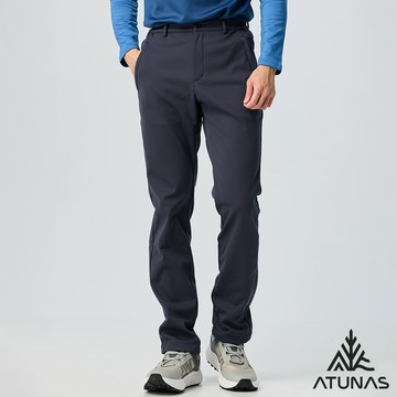 【ATUNAS 歐都納】男款SOFTSHELL防風保暖長褲A1PA2503M藏青