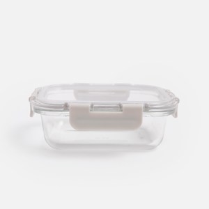 多用途耐熱玻璃保鮮盒370mL 長形