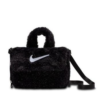 NIKE 耐吉 側背包-黑色 Y NK FX FUR CROSSBODY-FZ1329010