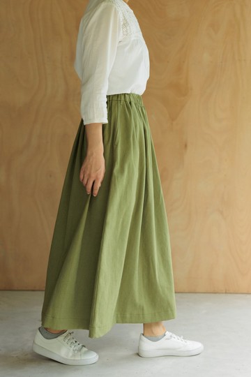 抹茶森林 台灣棉麻古布 長裙