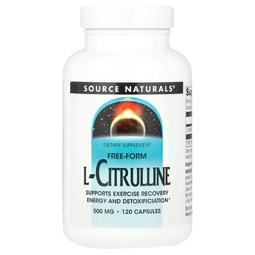 Source Naturals, L-瓜氨酸，500 毫克，120 粒膠囊（每粒膠囊 125 毫克）