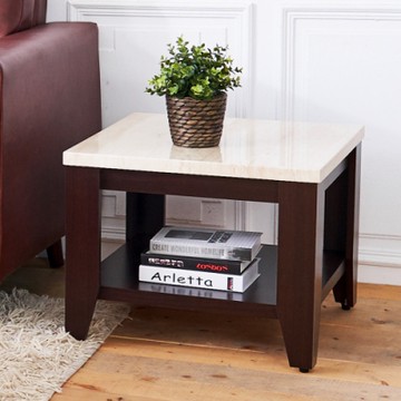 時尚屋  布茲2尺仿石面小茶几  寬60x深60x高48.6cm