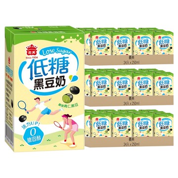 義美 低糖黑豆奶  250ml  72入