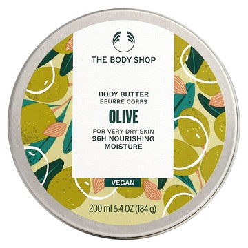 THE BODY SHOP 美體小舖 橄欖修護身體滋養霜 96H滋養保濕 200ml 純素  1瓶