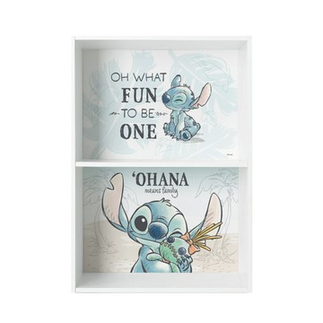 收納王妃 - 迪士尼 Disney  【夏威夷史迪奇】 雙層收納空櫃 二層櫃 雙層櫃 收納櫃 書櫃 木櫃