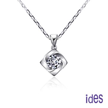 ides愛蒂思 GIA證30分E/SI1八心八箭頂級車工3EX鑽石項鍊/14K(IDP0177)