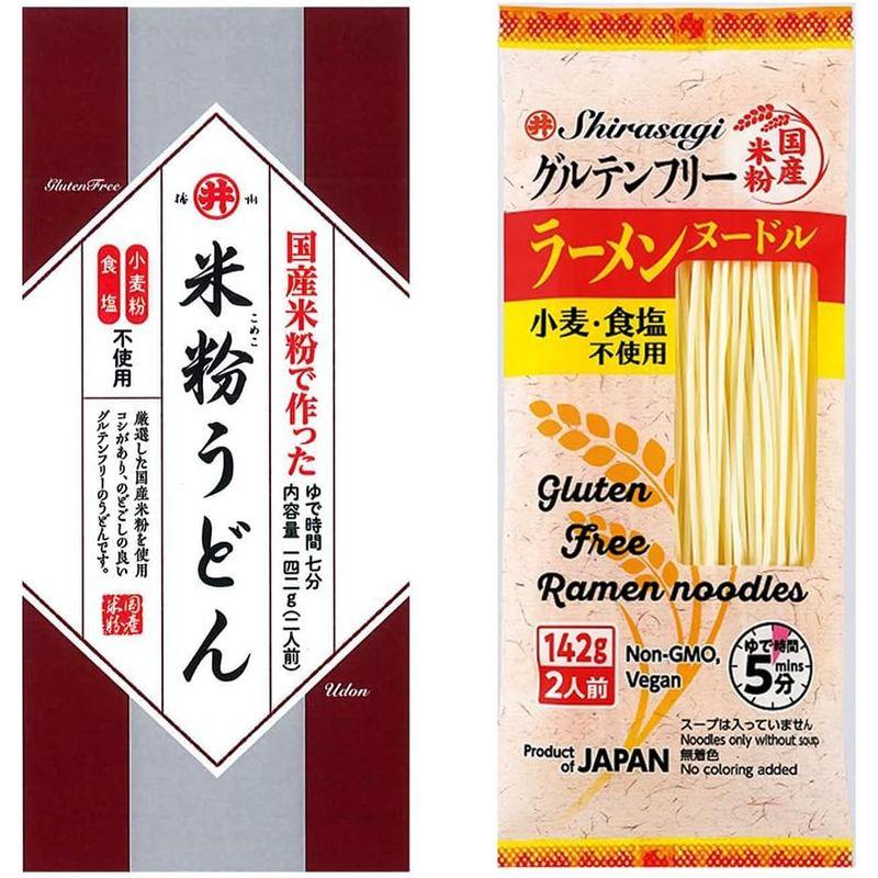 東亜食品 グルテンフリー ラーメン 米粉うどん 2種×3個 セット