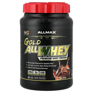 ALLMAX, AllWhey 黃金，全乳清蛋白+優質分離乳清蛋白，巧克力，2 磅（907 克）