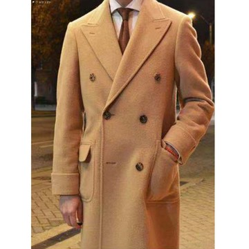 【Gentle Ray】IVY POLO COAT 羊絨羊毛混紡 中長款 雙排 3色 馬球大衣 修身保暖 羊絨羊毛呢大衣
