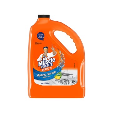 Mr Muscle 威猛先生 廚房清潔劑 清爽檸檬 橫掃油垢 淨味清新 除菌99.9%  3.785L  1桶