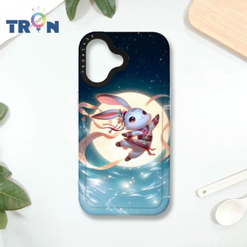 TRON IPHONE 16 古風月亮兔子 MAGSAFE 磁吸 防摔 太空殼 透白 手機殼