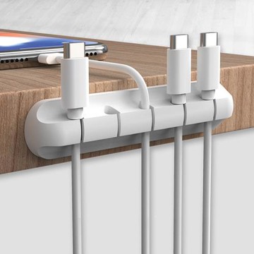 桌面理線器手機充電線數據線整理固定收納明線遮擋神器集線器卡扣