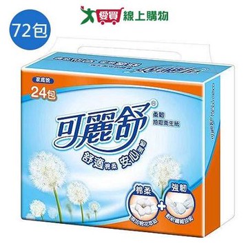 可麗舒柔韌抽取式衛生紙 100抽x72包(箱)【愛買】