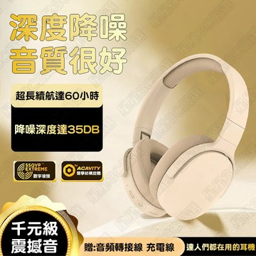 【SONY同款】耳罩式耳機 主動降噪無線藍芽耳機 耳罩耳機 ANC降噪藍牙耳機 頭戴式耳機 長續航耳罩耳機 電競