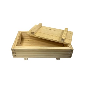 菊川本味 木壽司模具 無漆 長方 17.3 x 10.2 x 6cm  1個  原木色