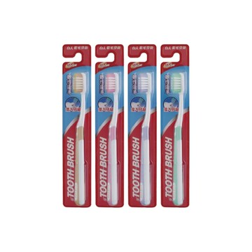 【白人】軟毛牙刷X4支(顏色款式隨機)