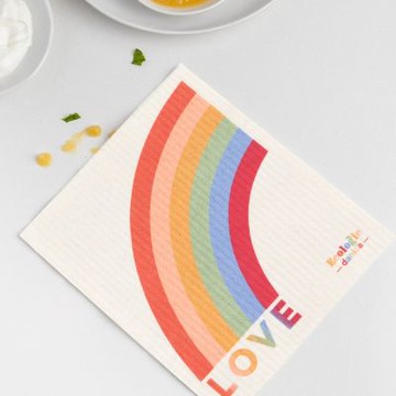 《danica》Ecologie瑞典環保抹布-愛很大-- 洗碗布 廚房抹布 擦拭布 環保抹布