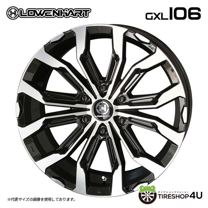 タイヤホイール4本セット Lowenhart GXL106 20x8.5J 6/139.7 +20 BP