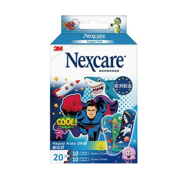 3M Nexcare Happy Kids OK繃 酷炫款 (20片/盒)【杏一】